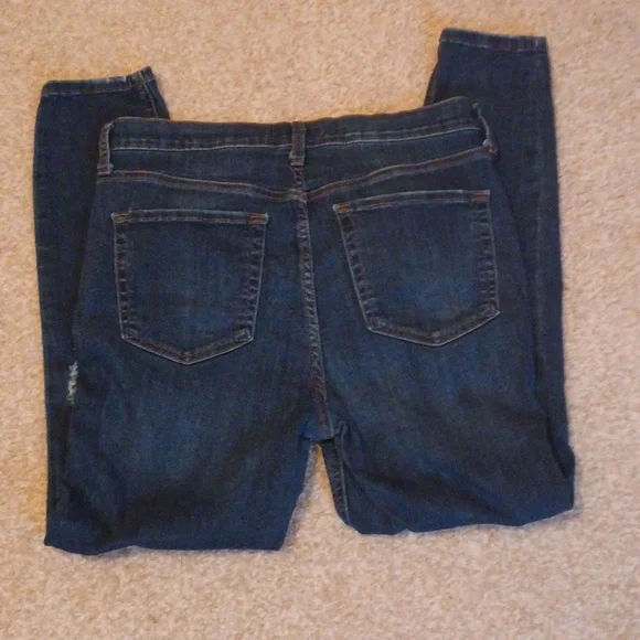 Free People Destroyed Blue Jeans sz 31 - Picture 5 of 9